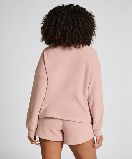 Topp sporty fleece, Rosa