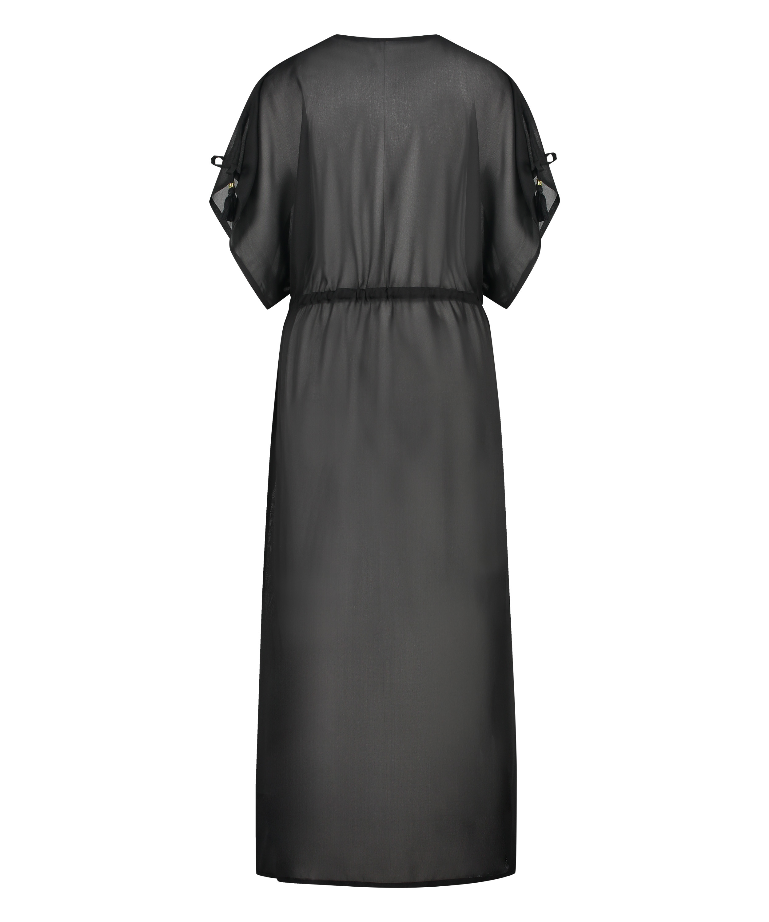 Flortynn kimono, Svart, main