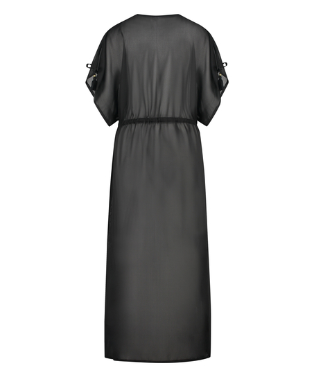 Flortynn kimono, Svart