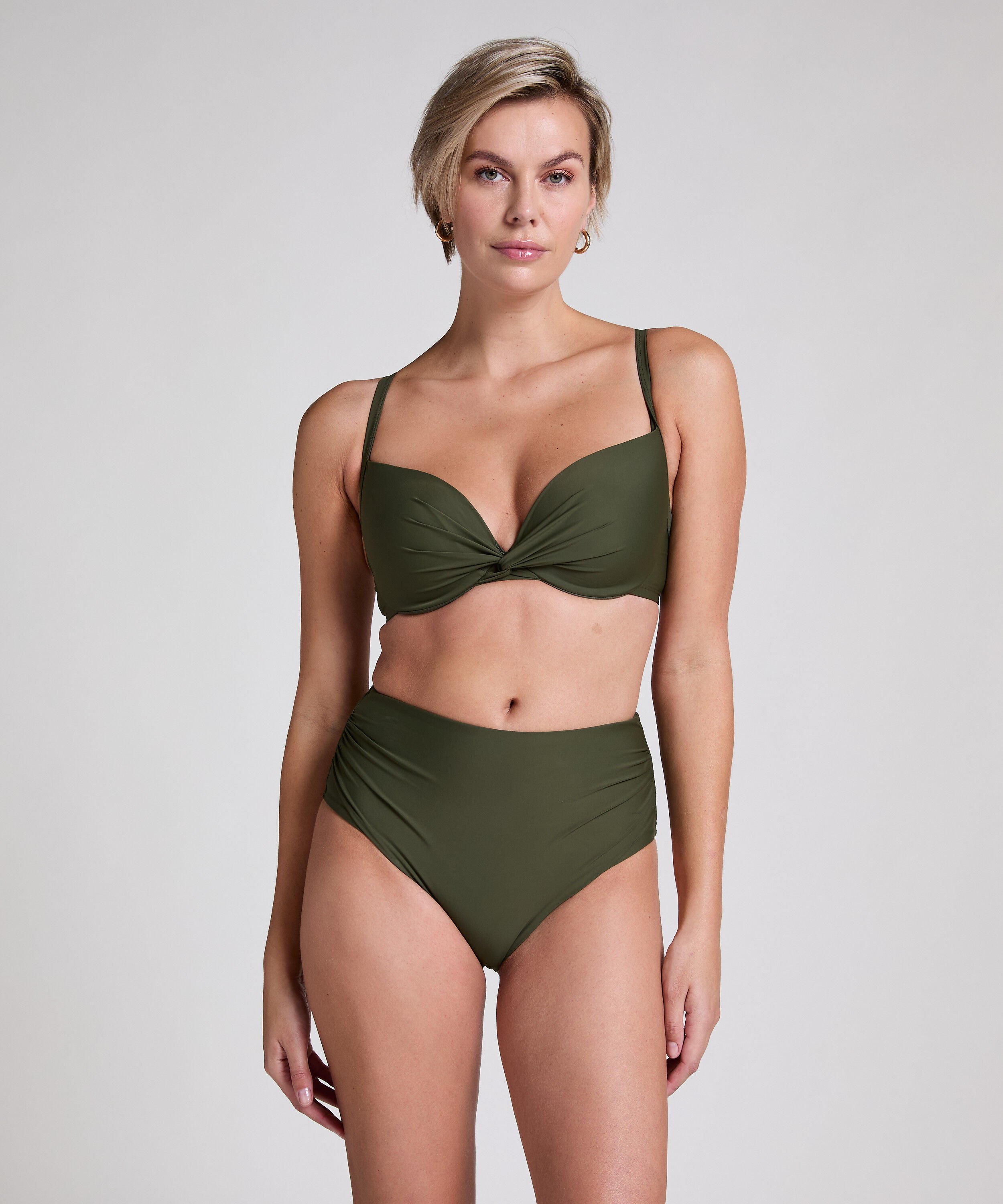 Høytaljede Cheeky Shaping Bikini-Bunn Luna