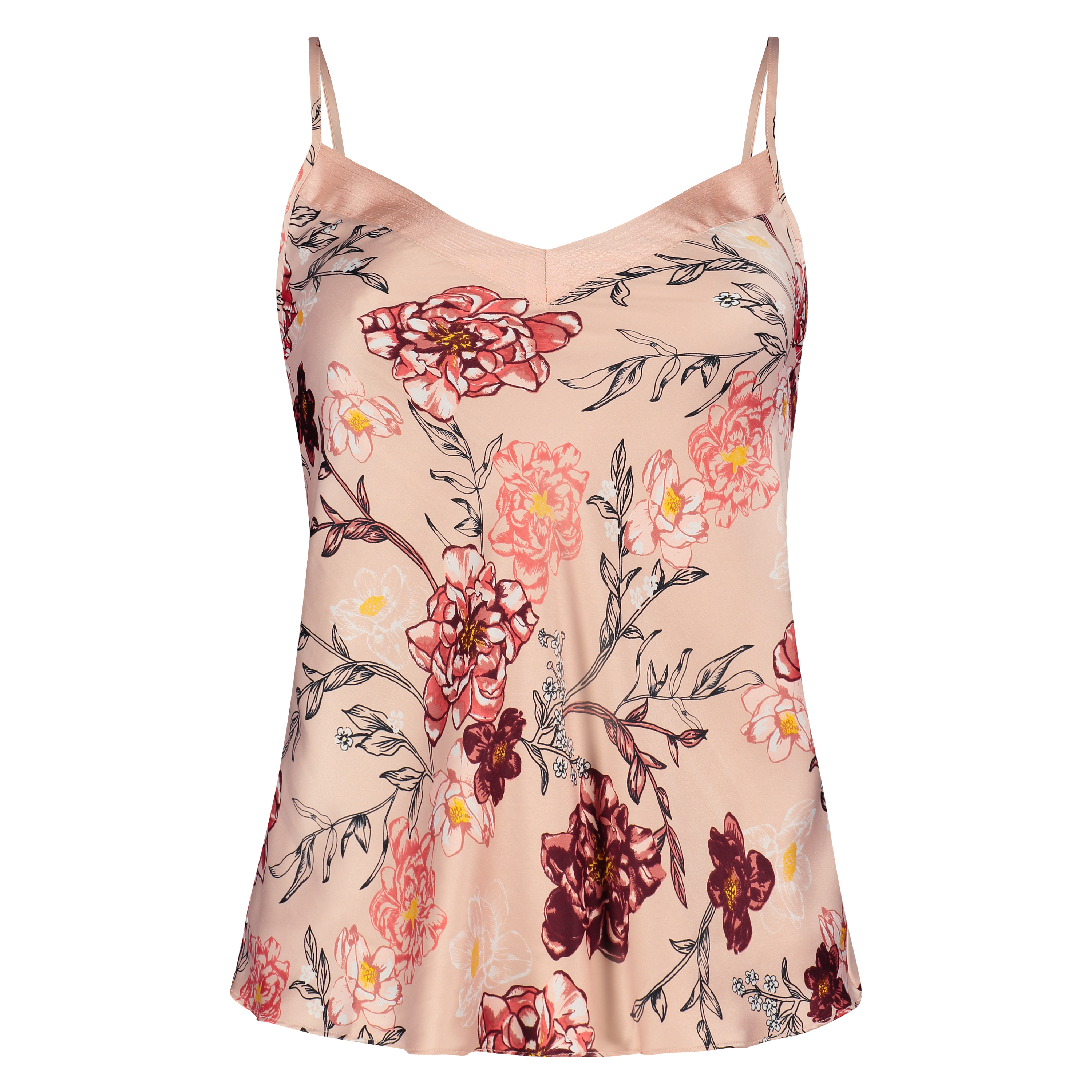 Satin Kiku cami top, Rosa, main