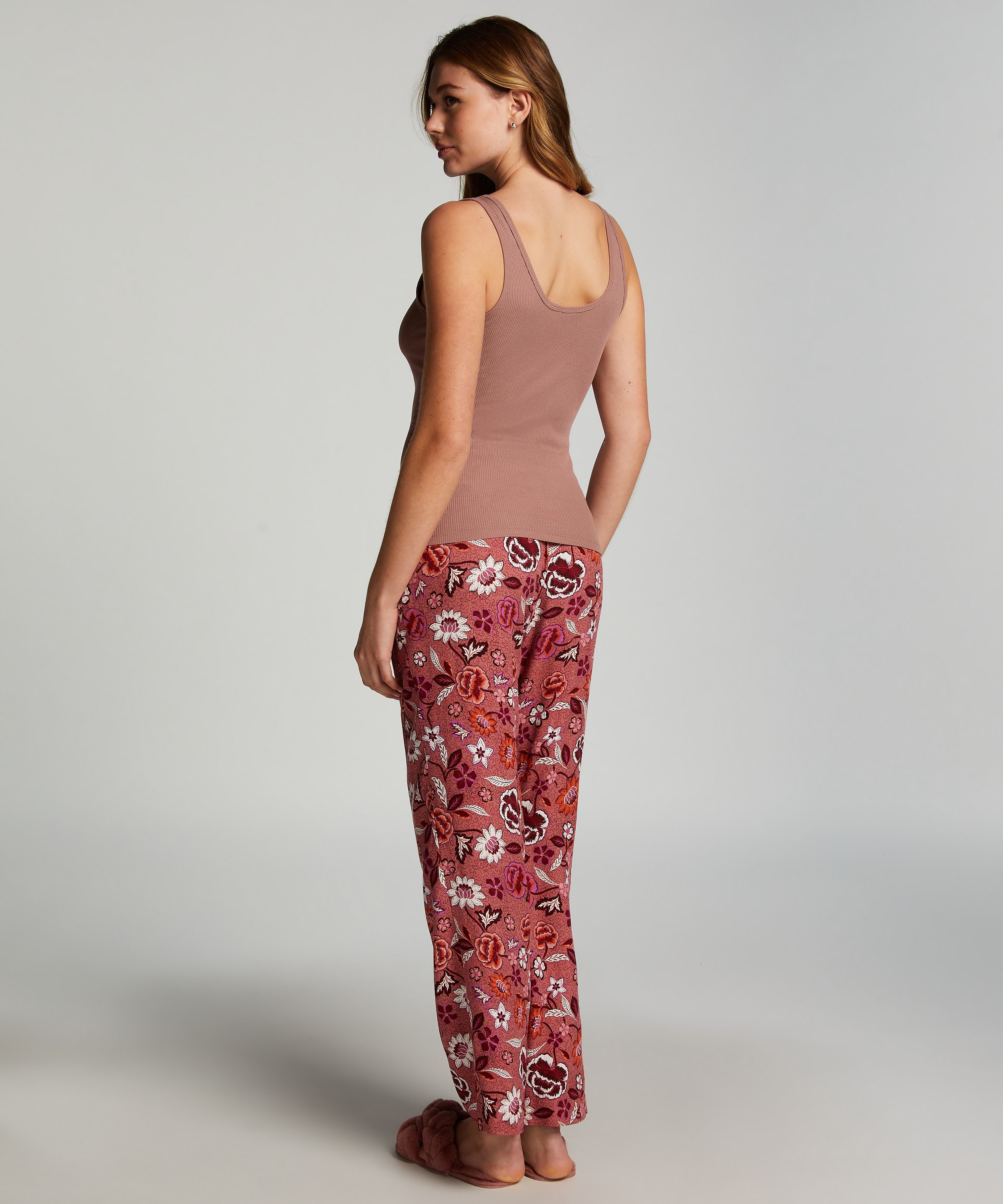 Singlet Henley, Brun, main