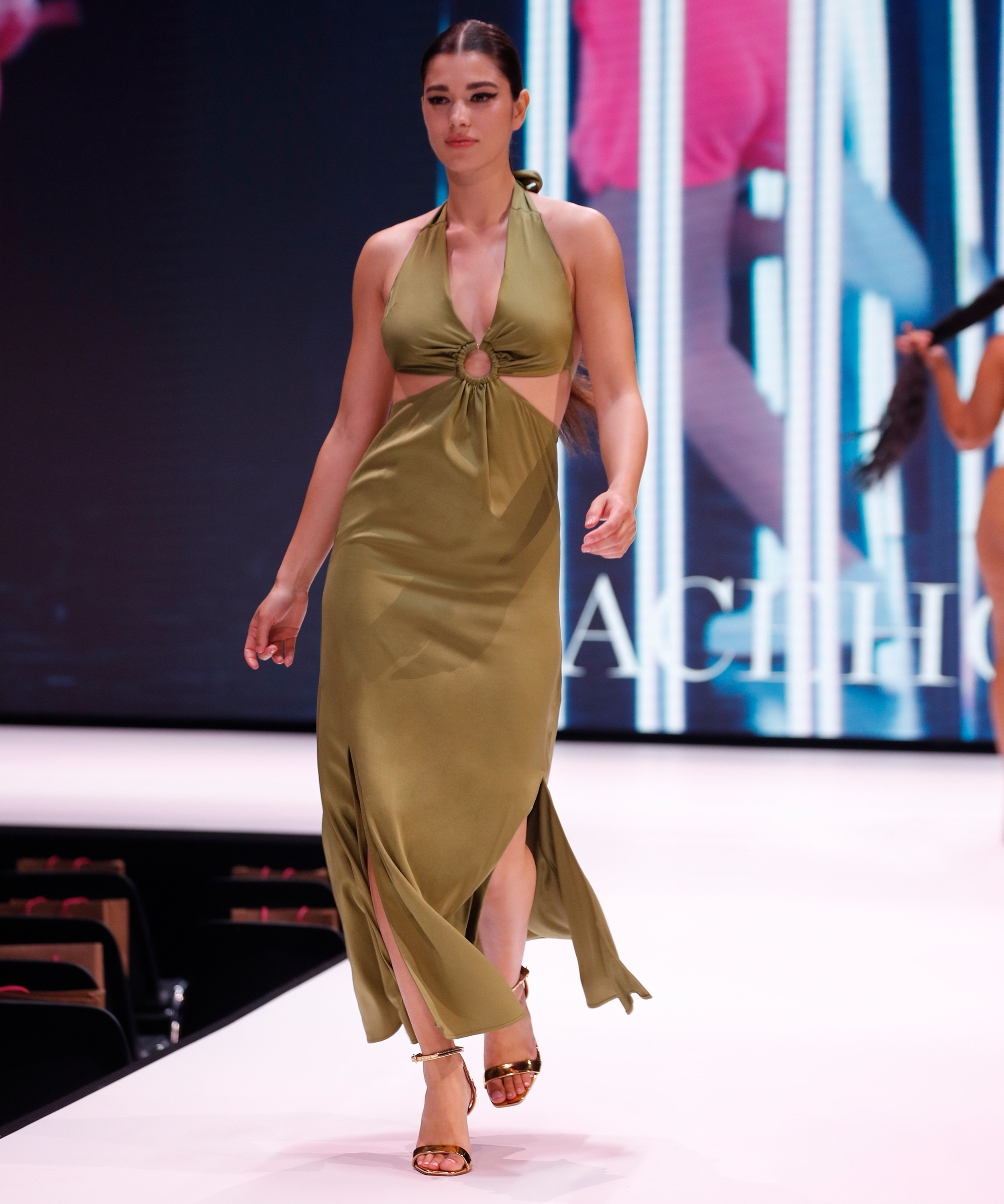 Maxi Kjole, Grønn, main