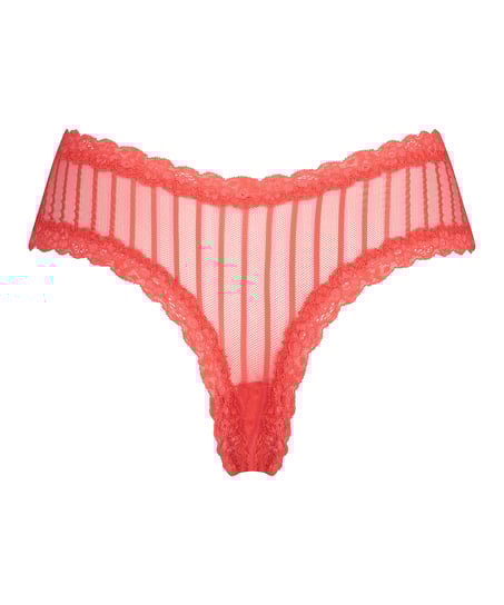 Brasiliansk truse V-shape Mesh, R&oslash;d