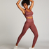 HKMX High waisted s&oslash;ml&oslash;s treningstights, Rosa