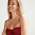 Polstret pushup-bikinitopp med spiler Cali Doutzen cup A - E, R&oslash;d