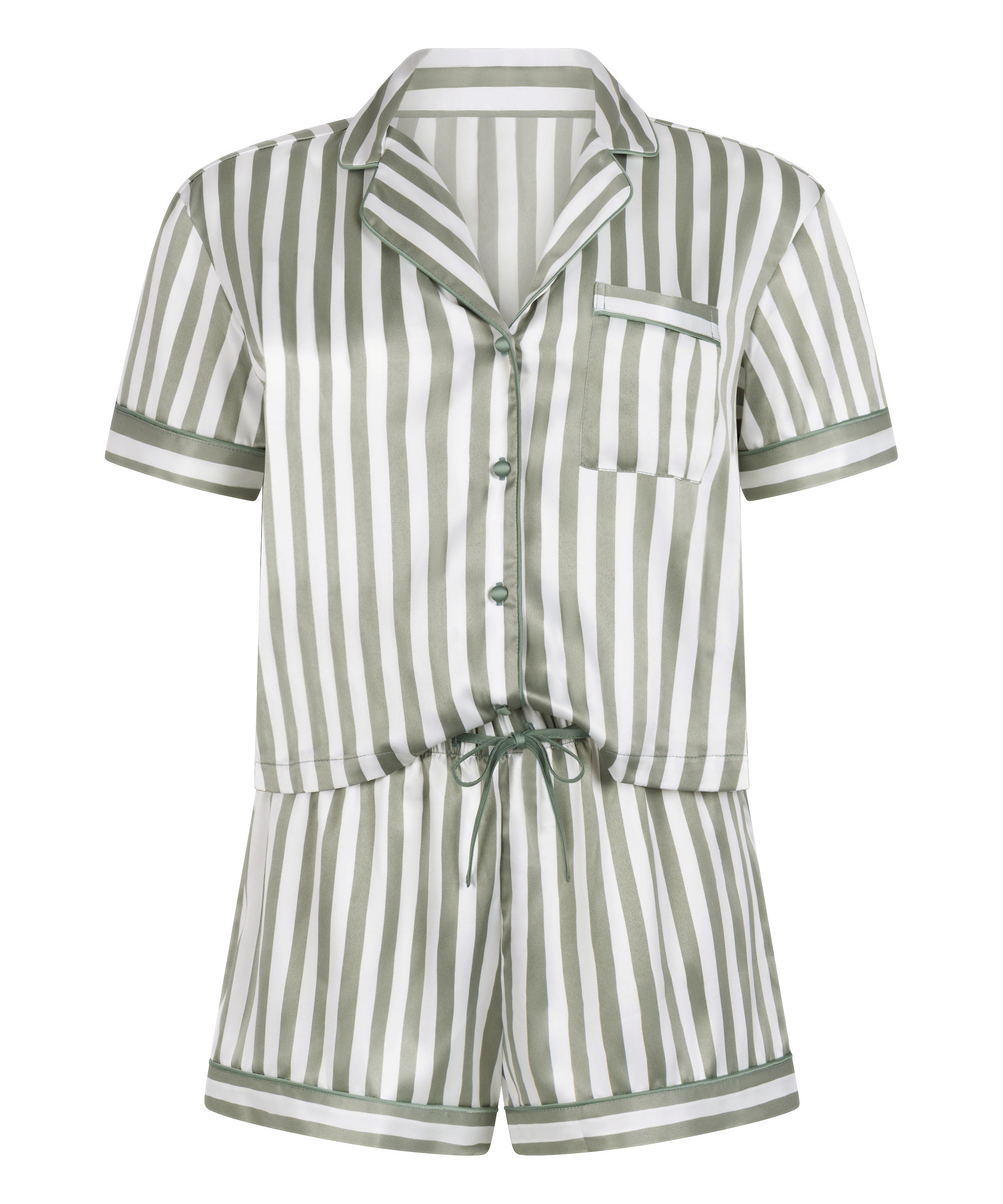 Sateng pysjamassett, Gr&oslash;nn, main