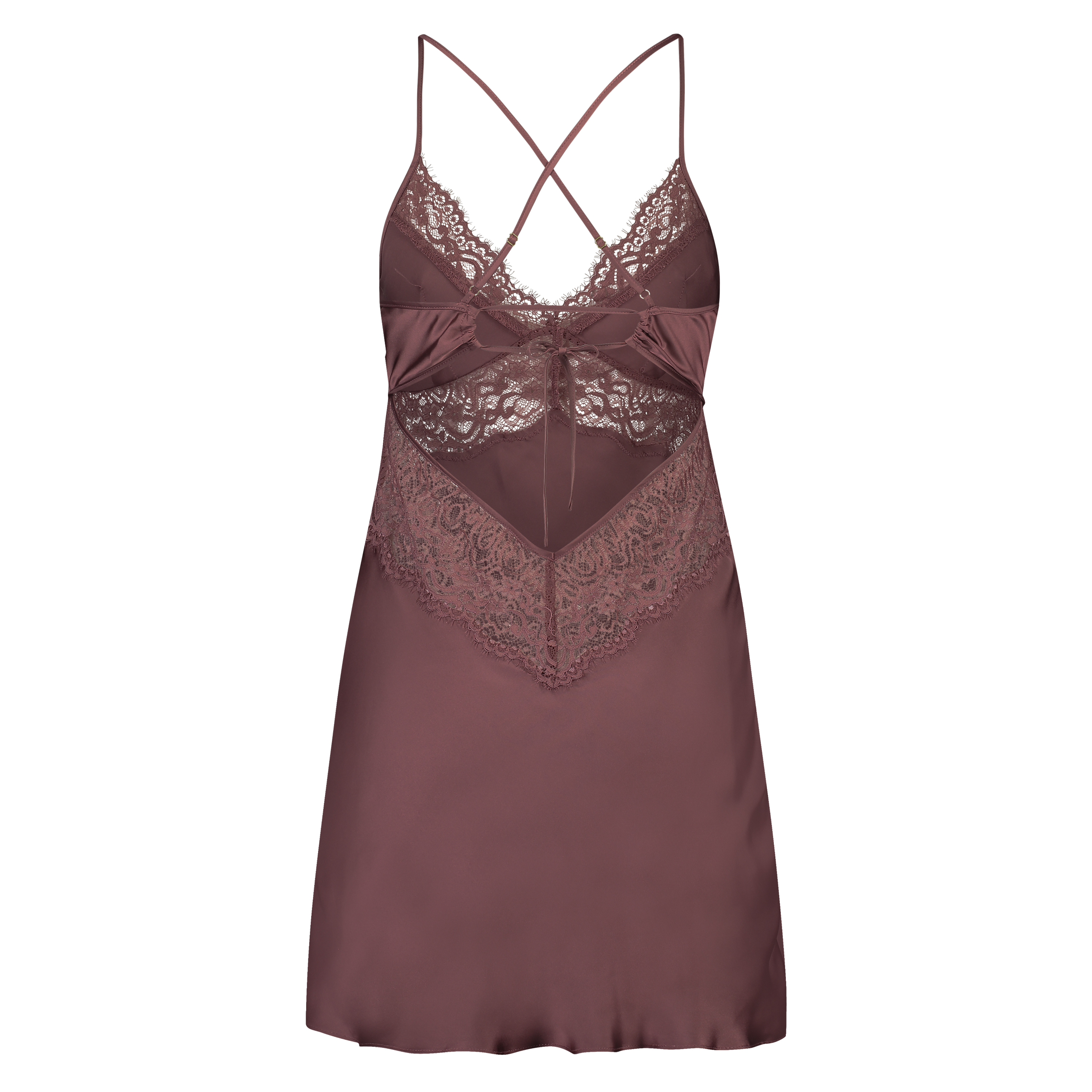 Satin Honey slipkjole, Rosa, main