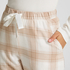 Flannel pysjamasbukse, Beige