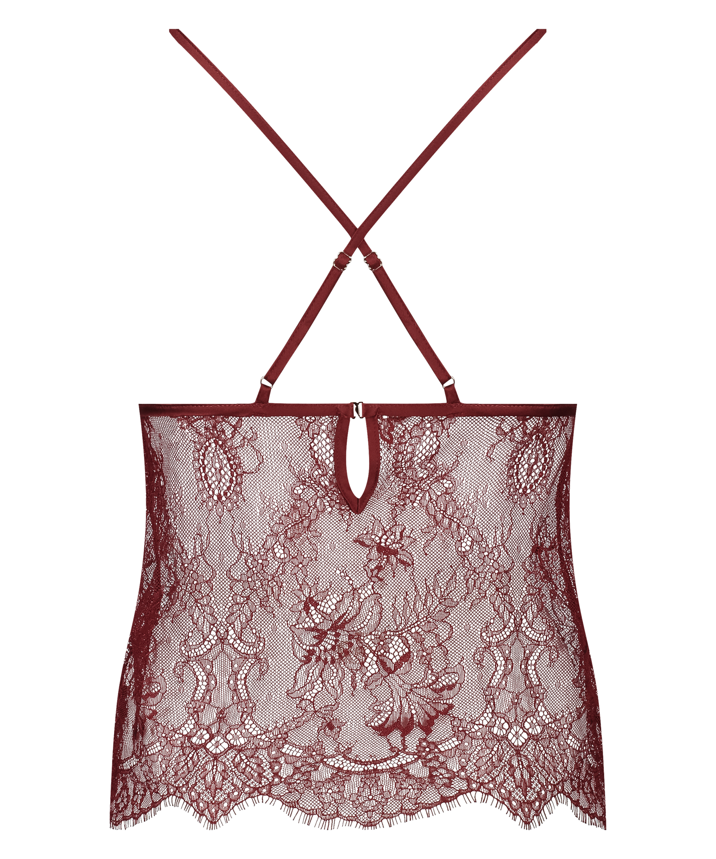 Cami Lace Delphine, Rød, main