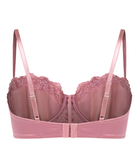 Laila longline polstret spile-BH, Rosa