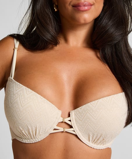 Crochet Bikini Top, Hvit