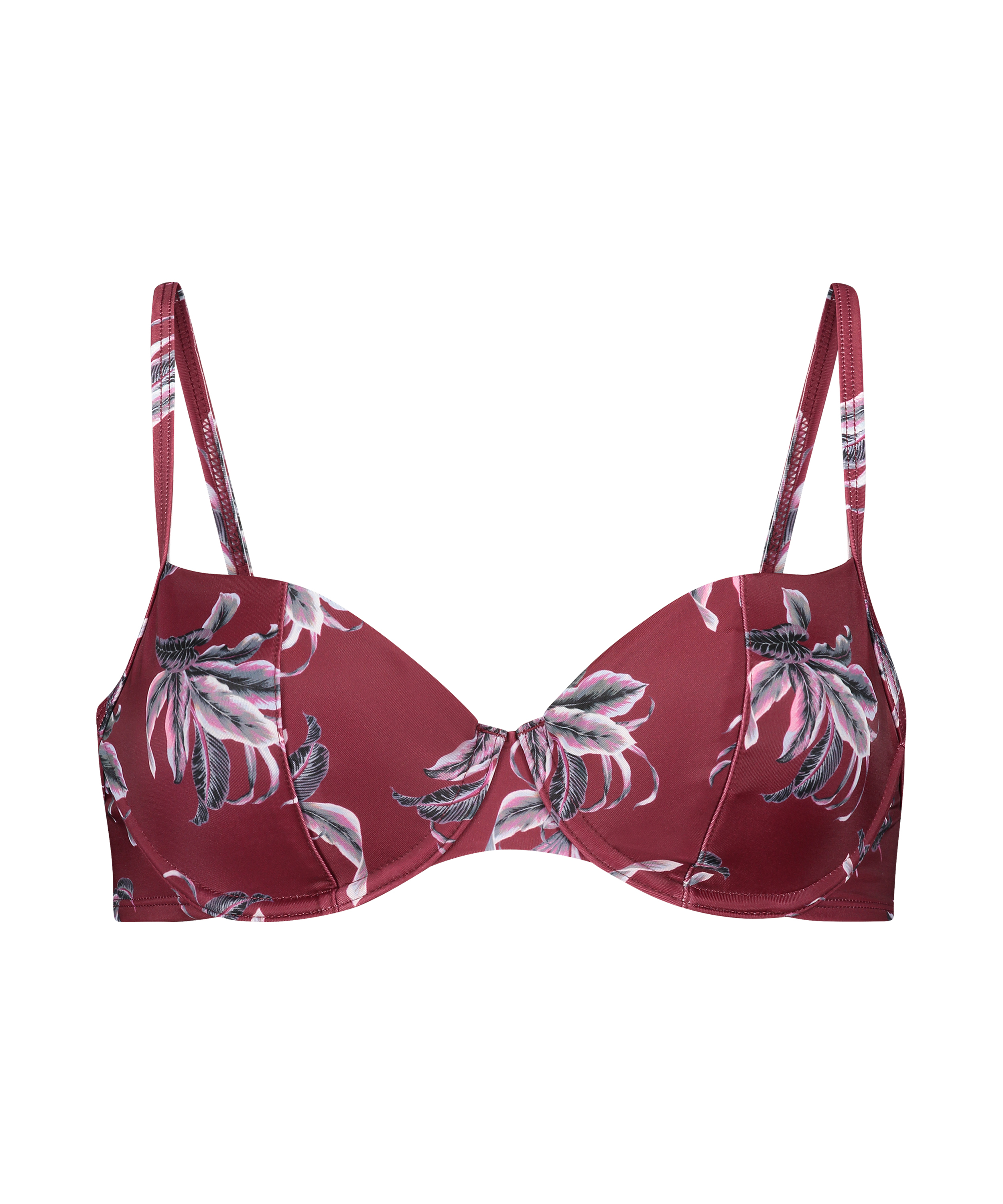 Tropic Glam uforet bikinitopp med b&oslash;yle, R&oslash;d, main