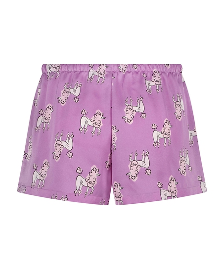 Pyjamasshorts i sateng, Lilla