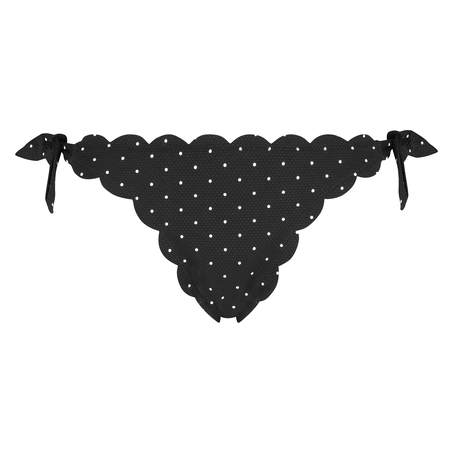 Scallop Goddess frekk bikinitruse, Svart