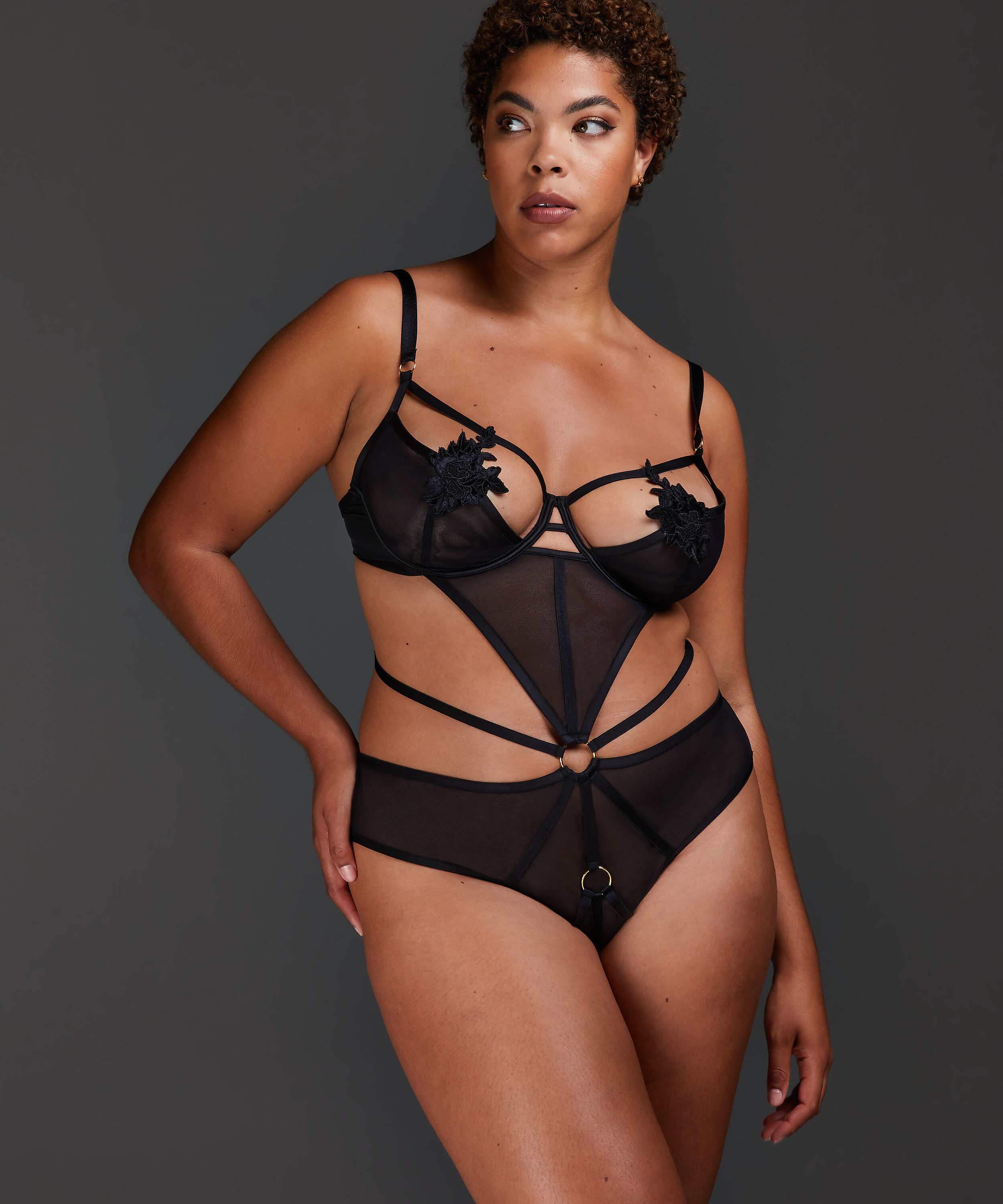 Private Effie body Curvy, Svart