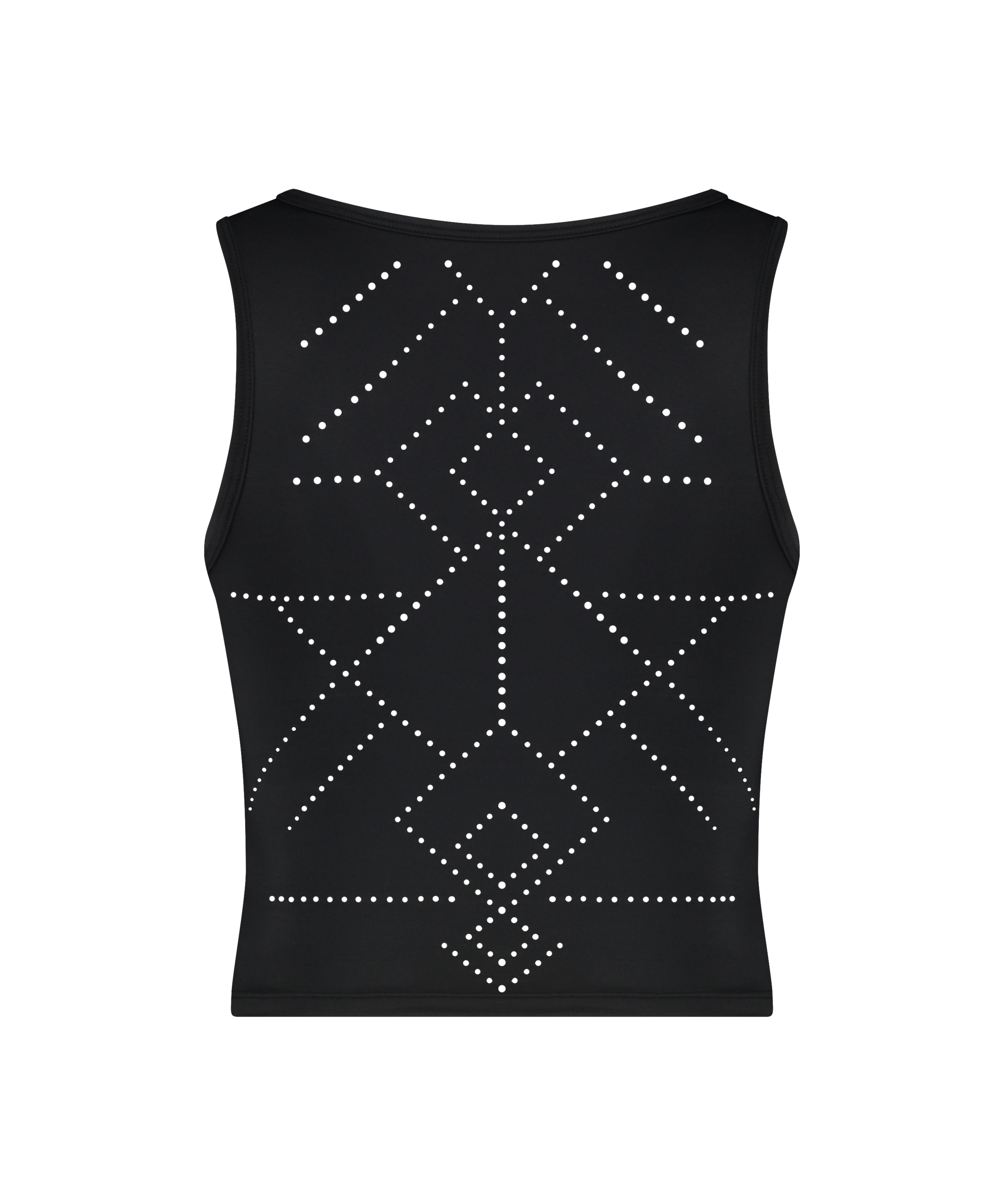 HKMX Naira crop-topp for trening, Svart, main