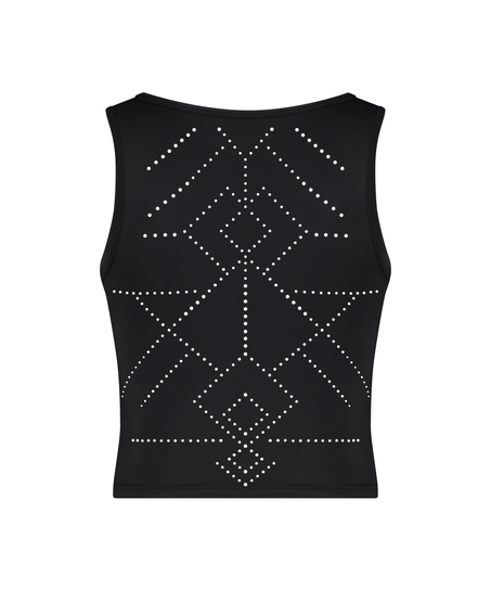 HKMX Naira crop-topp for trening, Svart