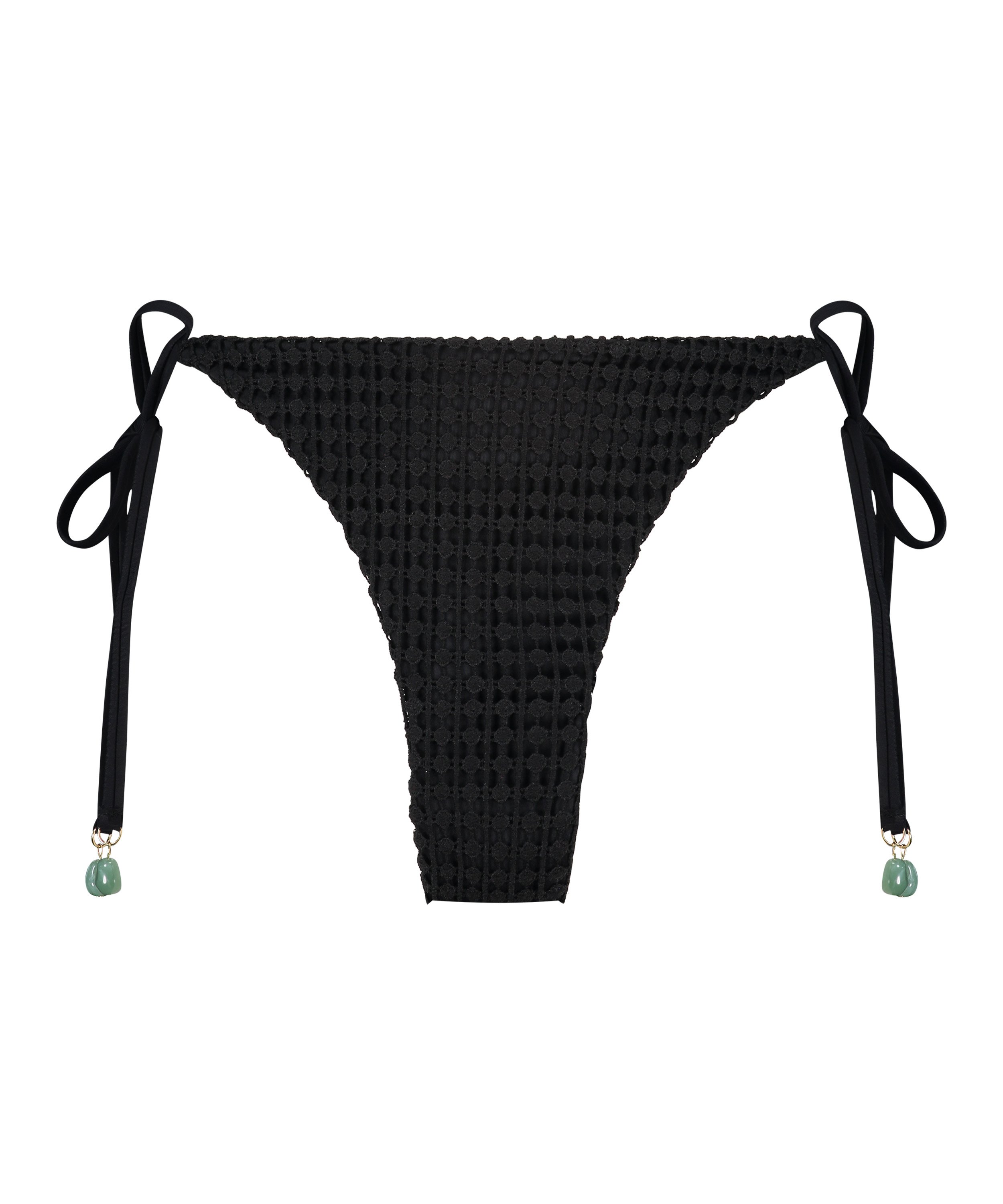 Cheeky Tanga Bikini Underdel Maui Crochet, Svart, main