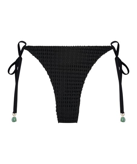 Cheeky Tanga Bikini Underdel Maui Crochet, Svart