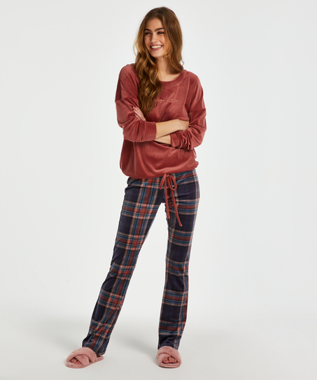 Velvet leggings, Blå