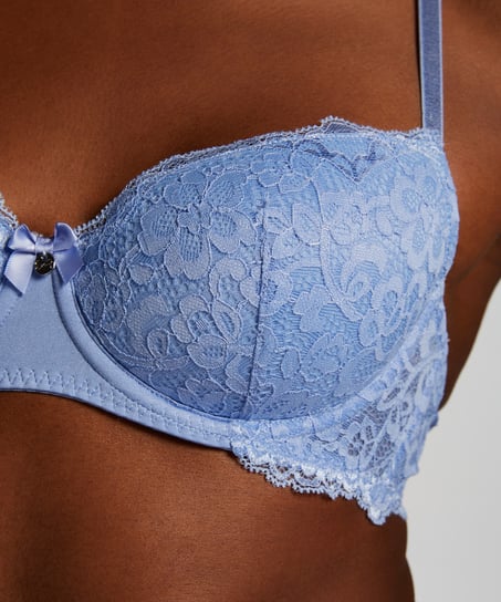 Vattert bh med b&oslash;yle Marine, Bl&aring;