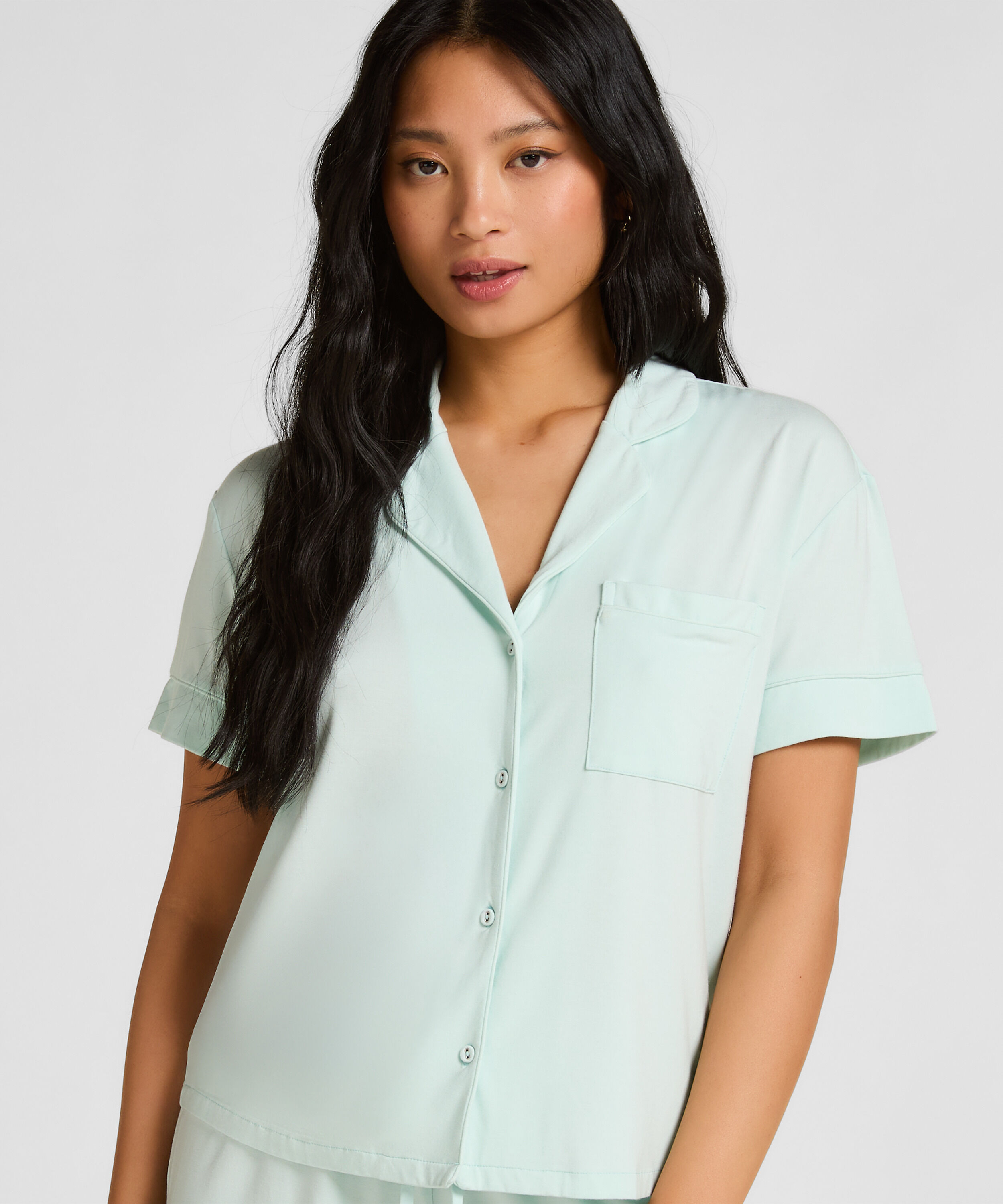 Essential kortermet jakke i jerseystoff