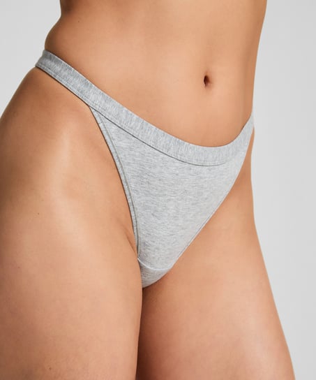 G-streng i bomull, Grå