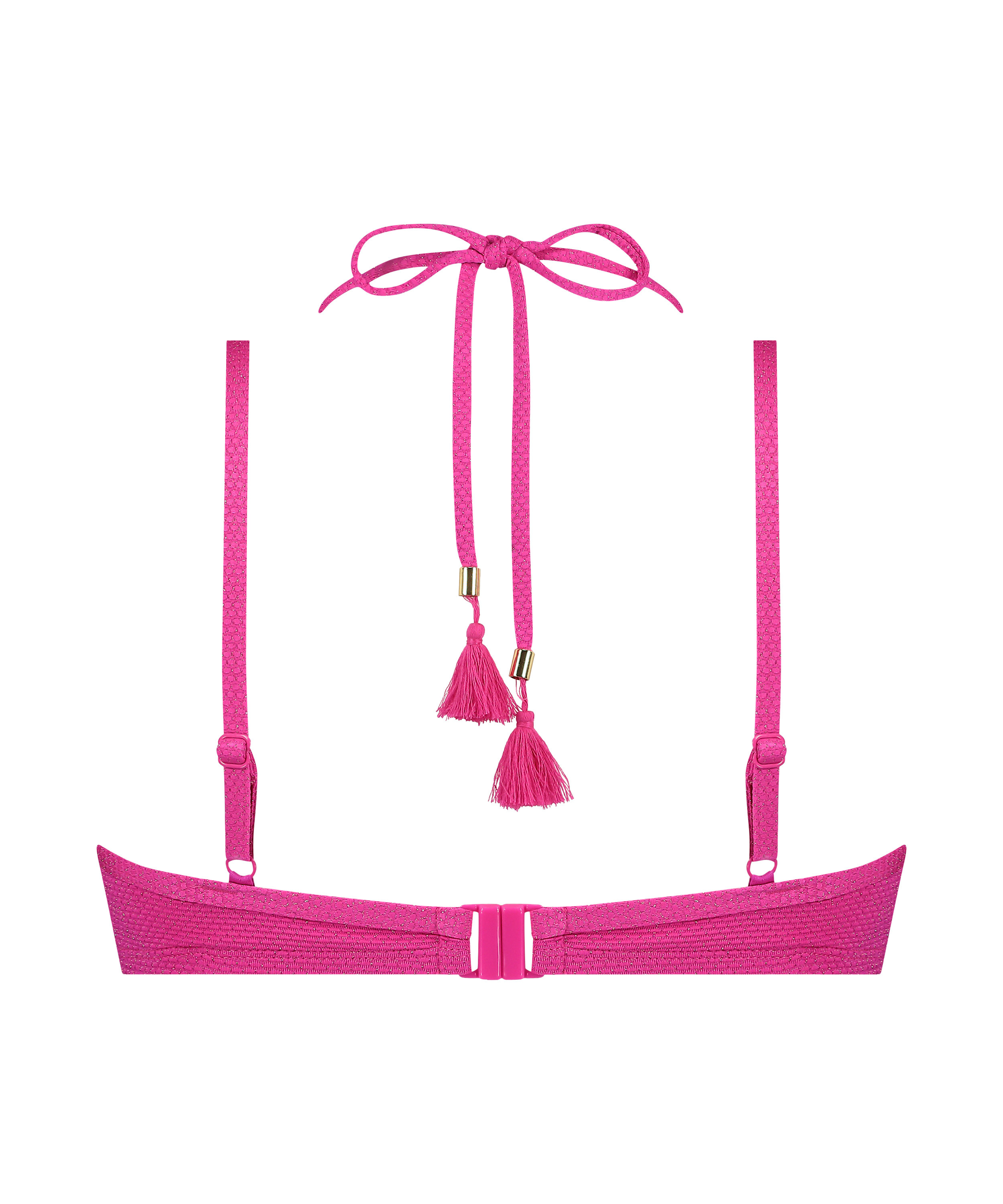 Bikinitopp Scallop Lurex, Rosa, main