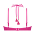 Bikinitopp Scallop Lurex, Rosa