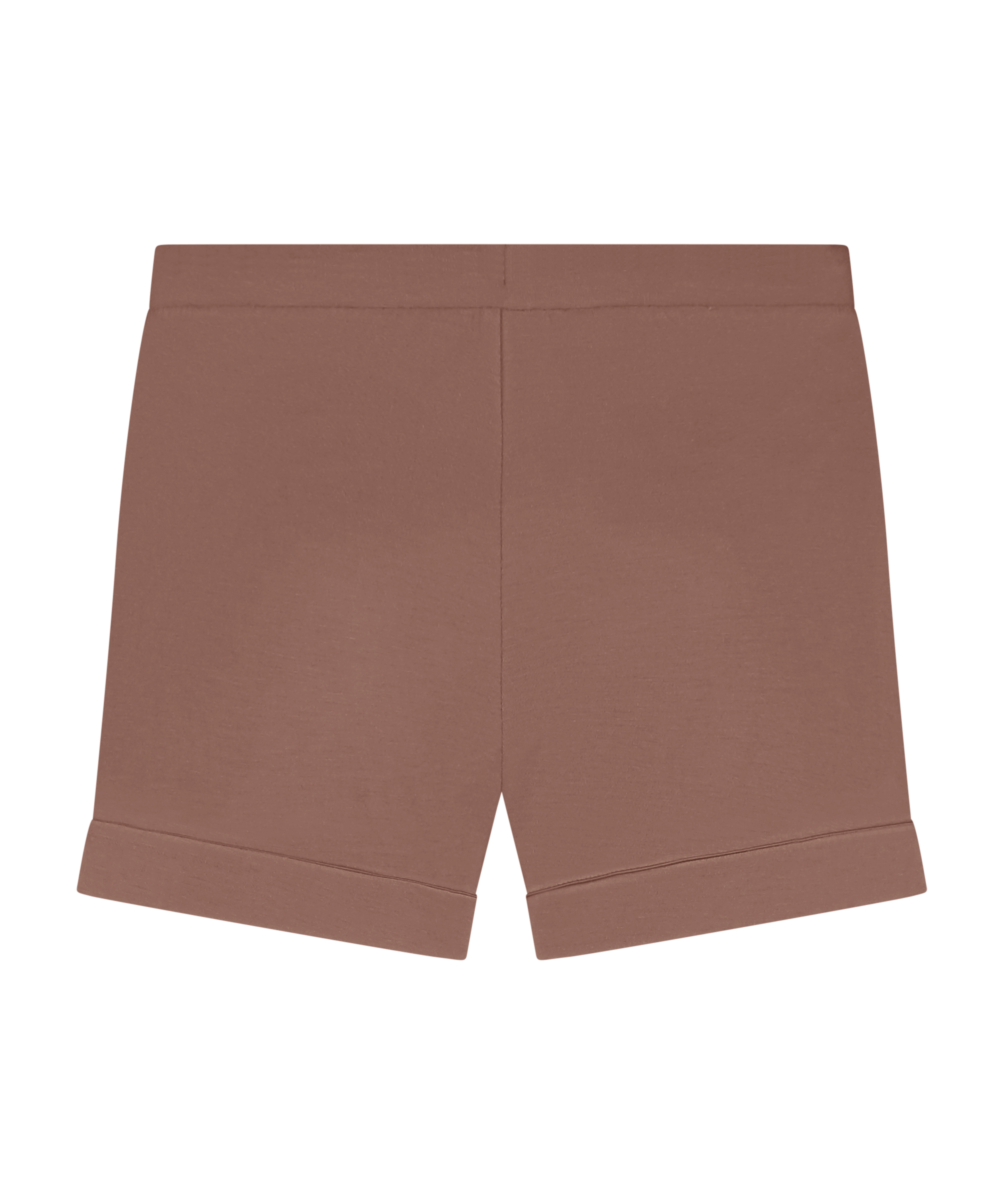 Essential shorts i jerseystoff, Brun, main