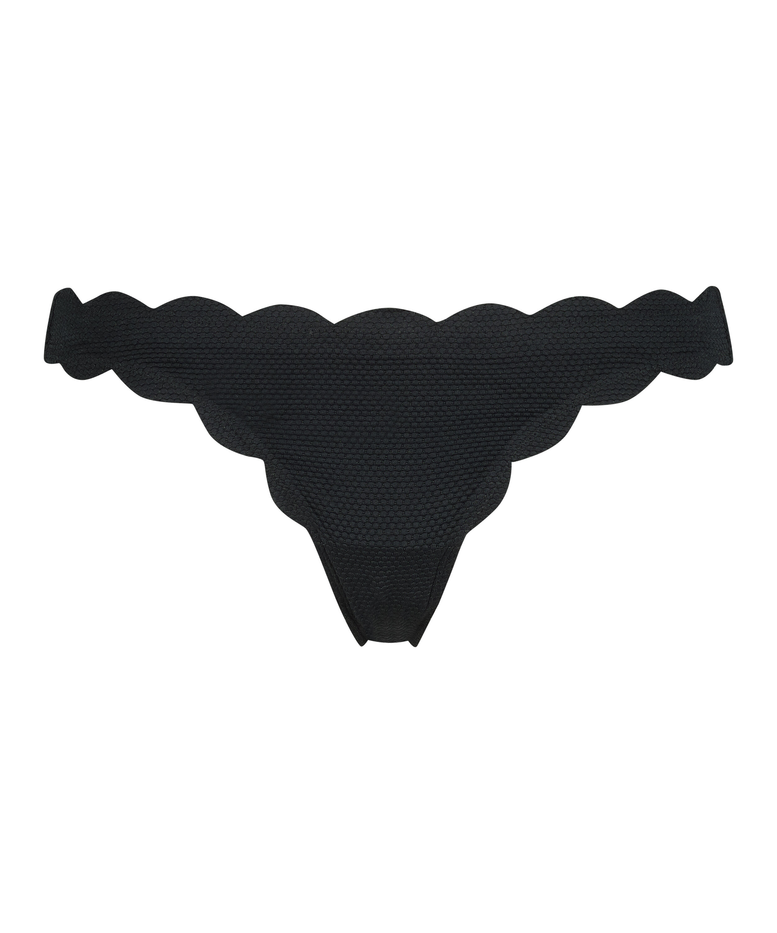 Rio Bikini Underdel Scallop, Svart