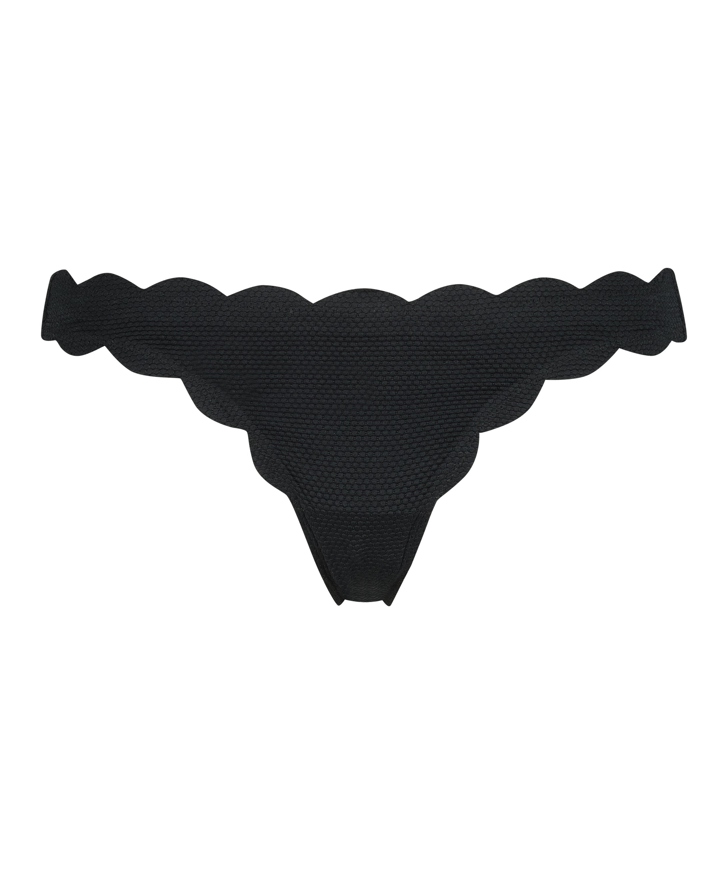 Rio Bikini Underdel Scallop, Svart, main