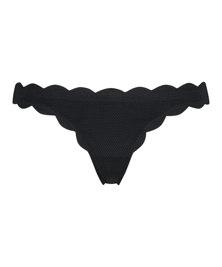 Rio Bikini Underdel Scallop, Svart