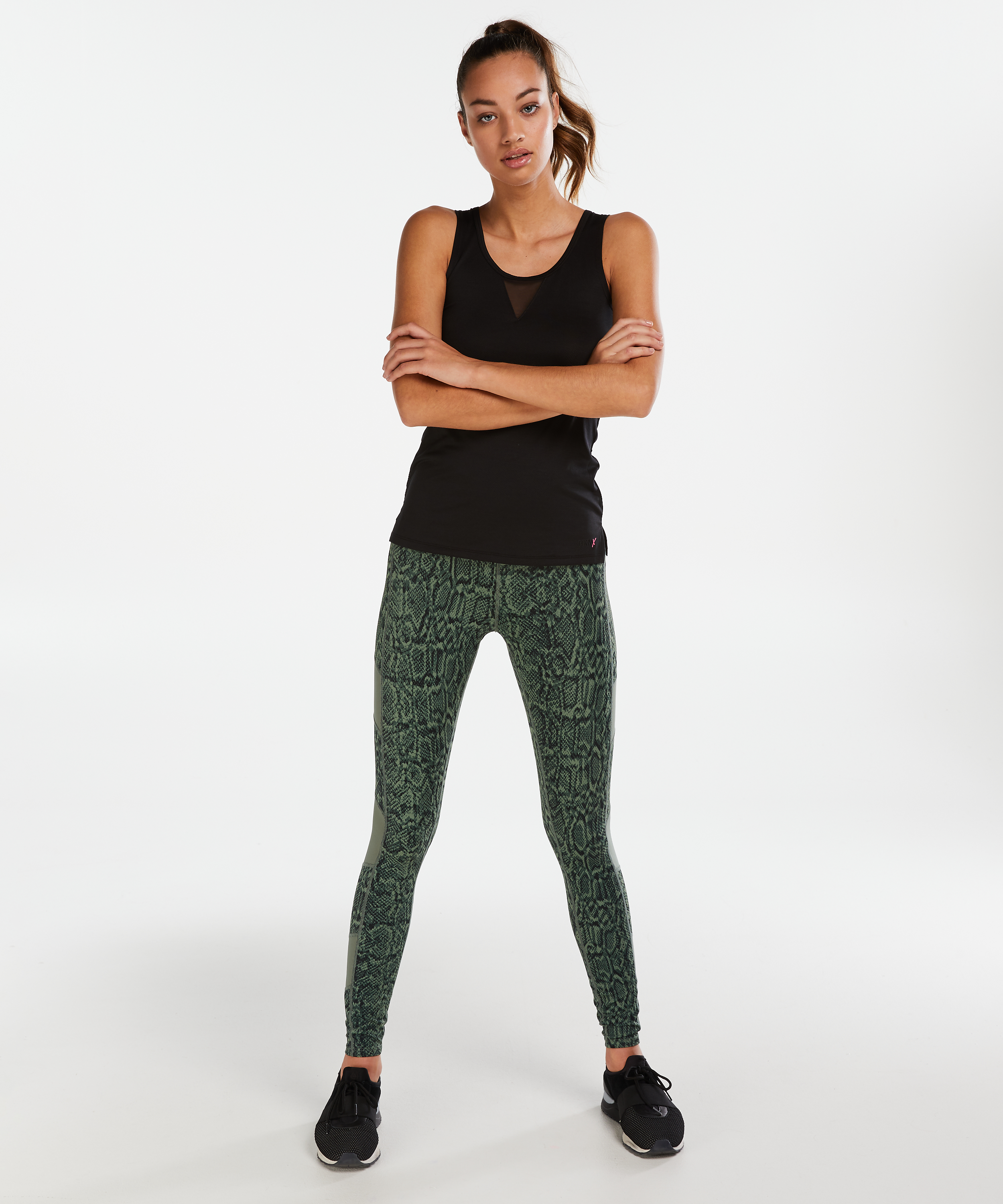 HKMX tanktopp i mesh, Svart, main