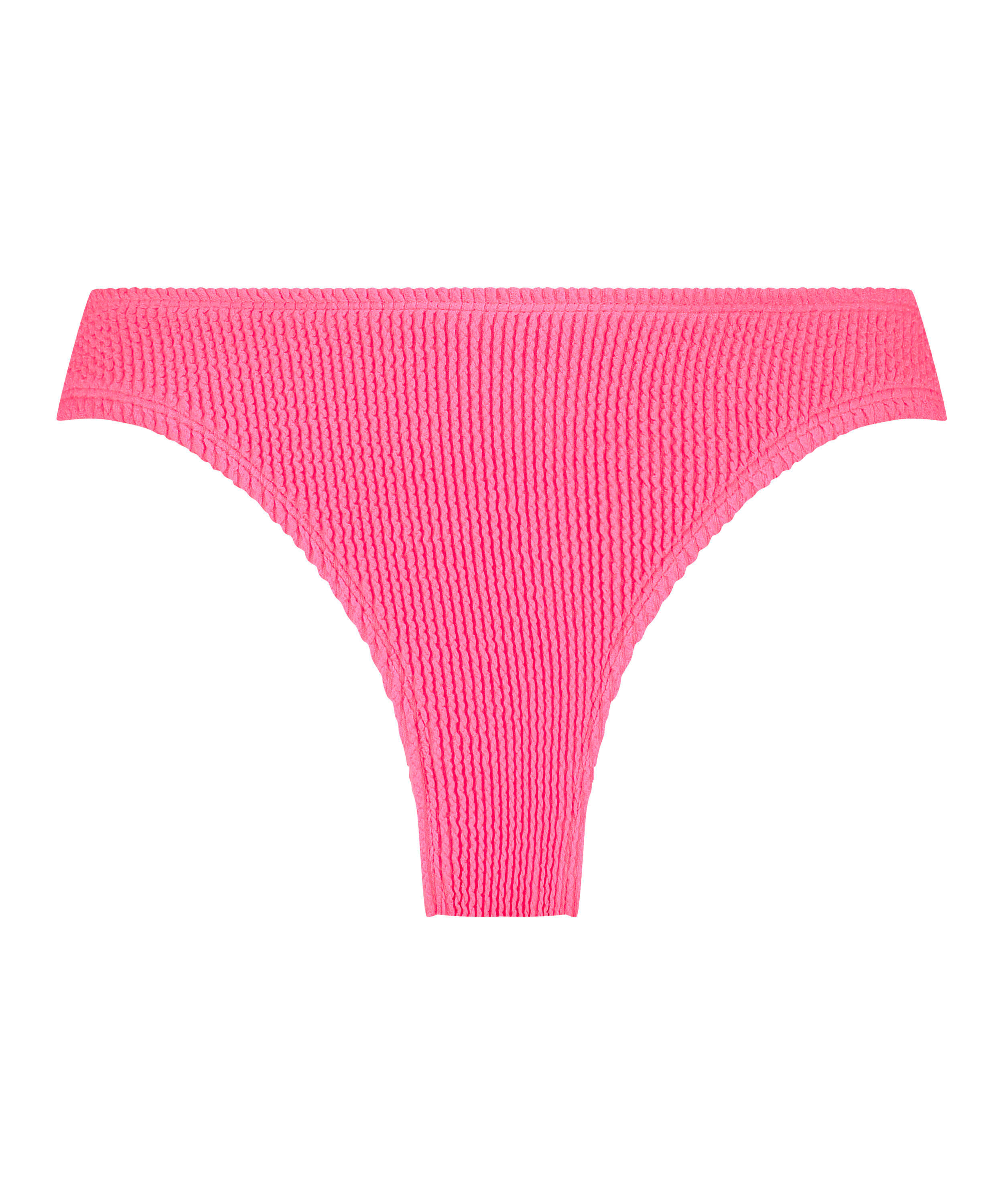 H&oslash;ykuttet Bikini Underdel Crinkle, Rosa