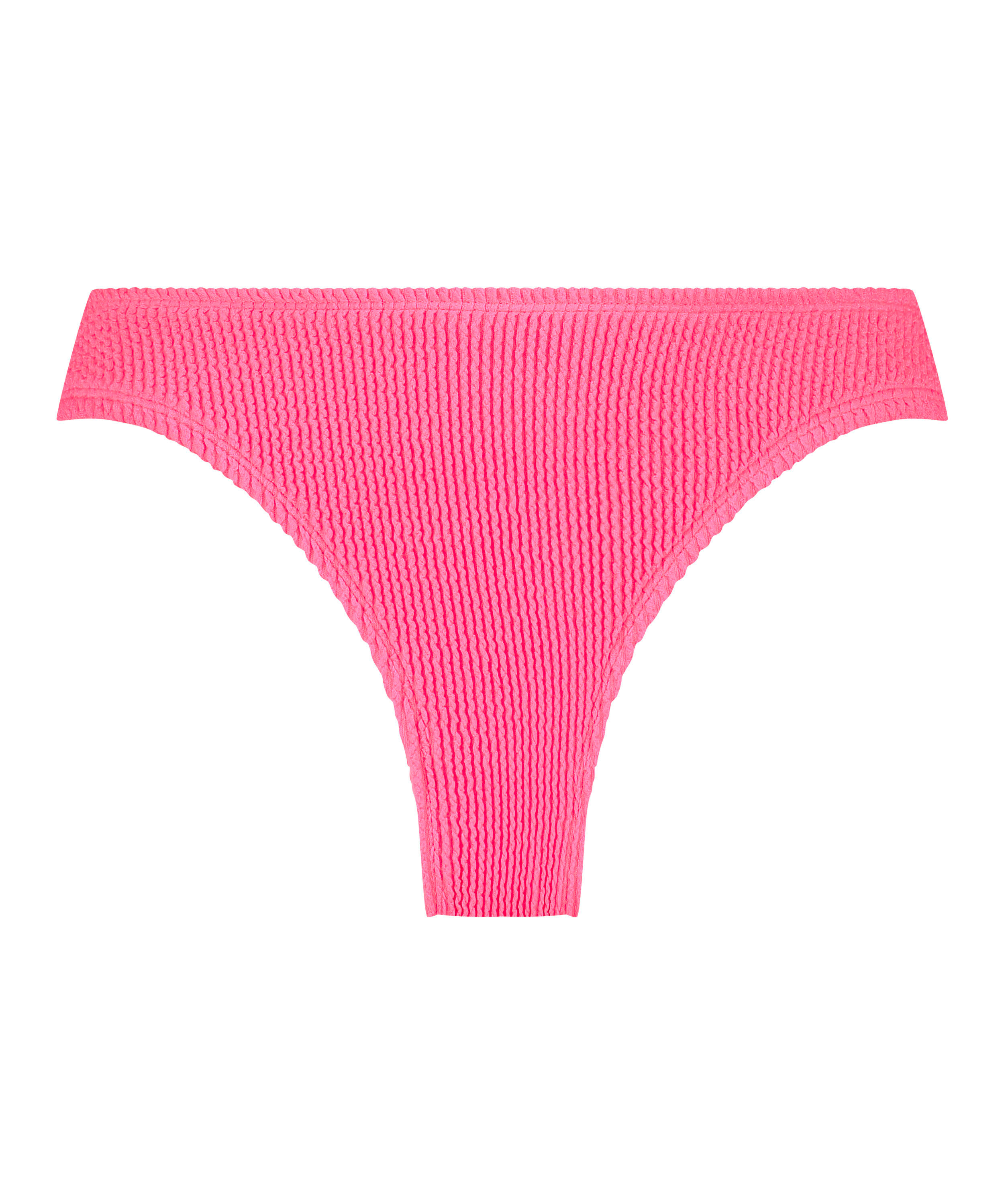 Høykuttet Bikini Underdel Crinkle, Rosa, main