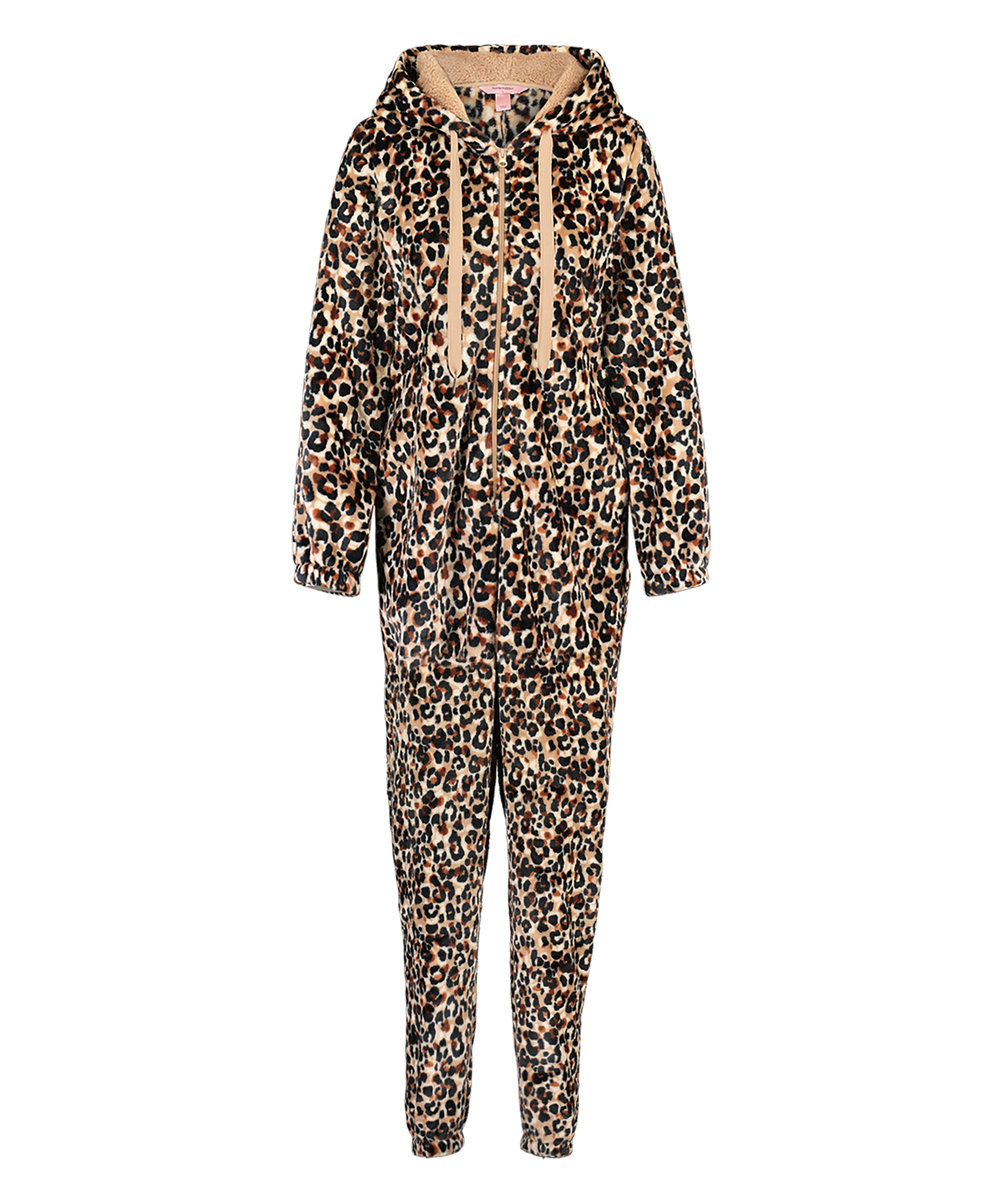 Onesie flanellfleece, Brun, main