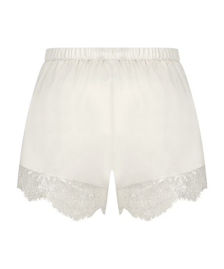 Satin Short Camille, Hvit