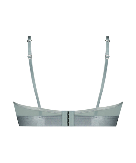 Uvattert longline bh med bøyle Luna, Blå