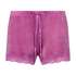 Velvet lace shorts, Lilla