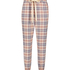 Petite Twill check pysjamasbukse, Beige