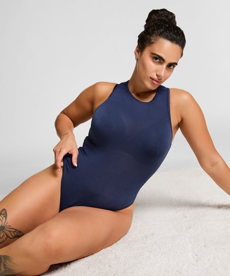 super soft Body med kasjmir skjorte, Bl&aring;