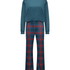 Pyjamaset with Bag, Blå
