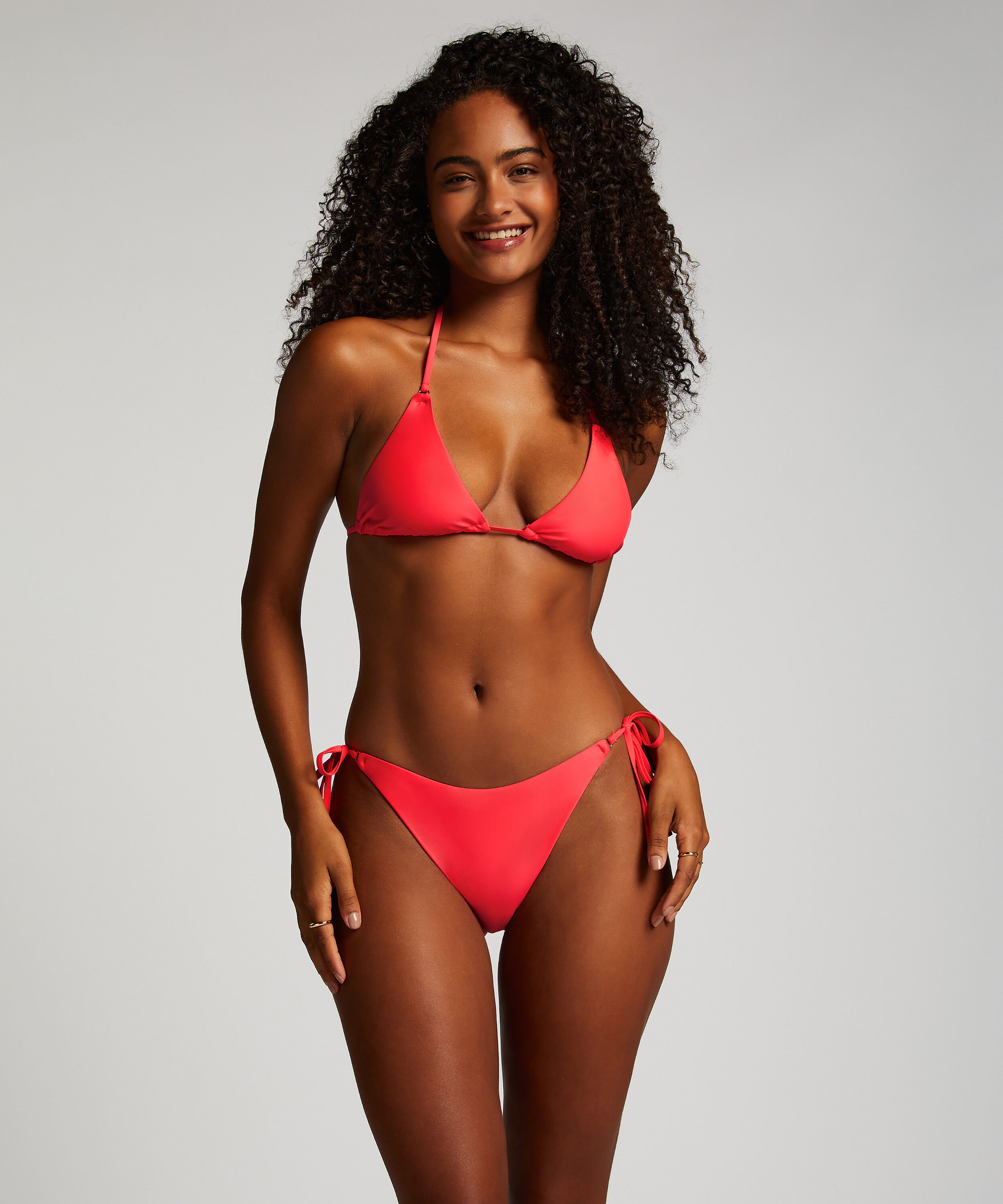 Høykuttet Bikini Underdel Doha, Rød
