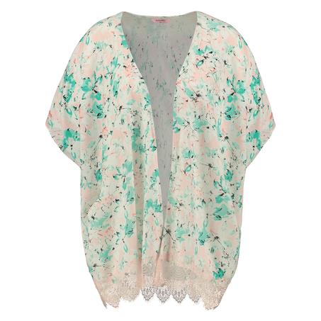Kimono Macy lace print, Bl&aring;
