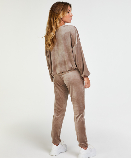 Lurex velurtopp, Brun