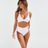 Duran bikini crop-topp, Hvit