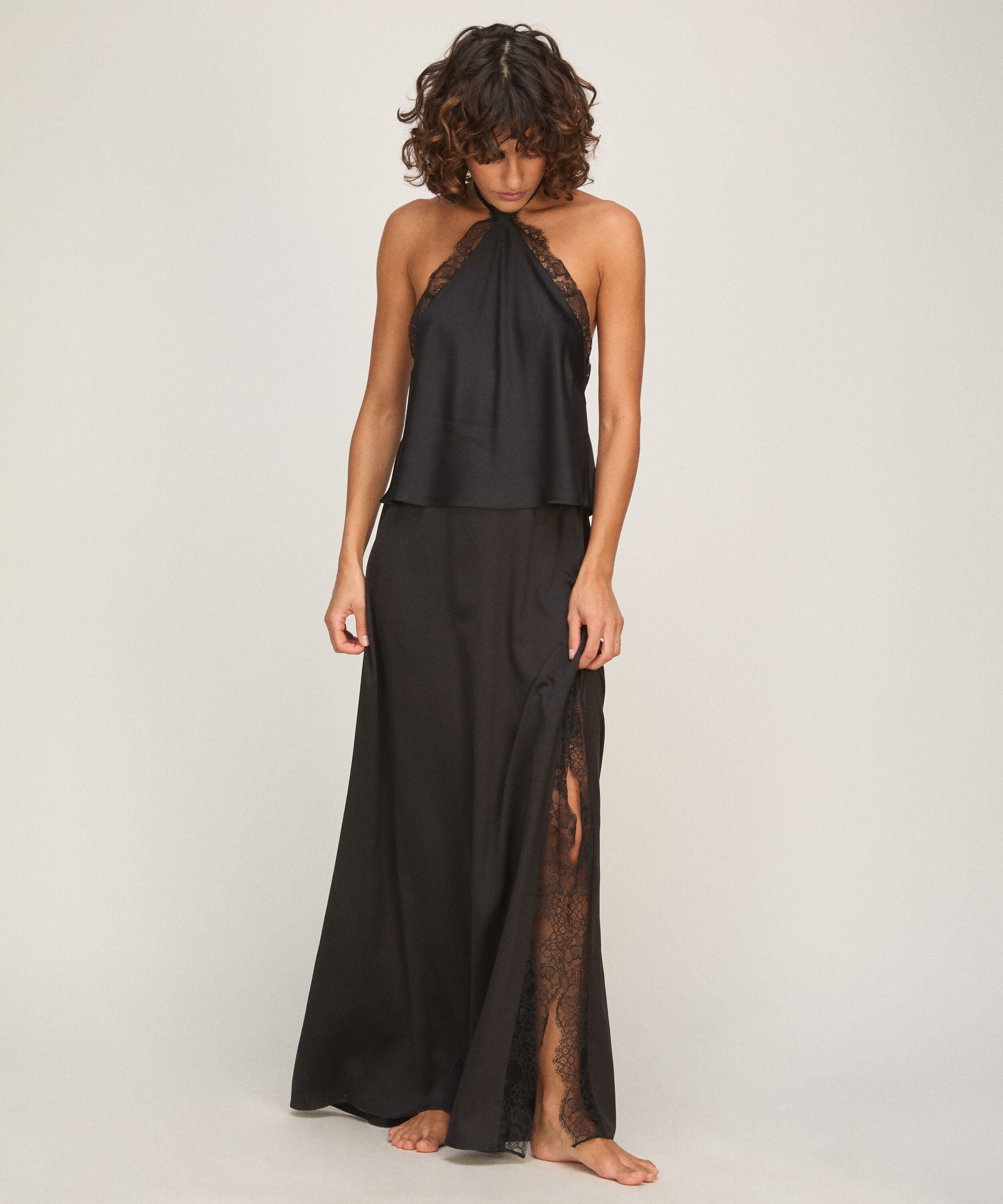 Halter Top Cecilia, Svart