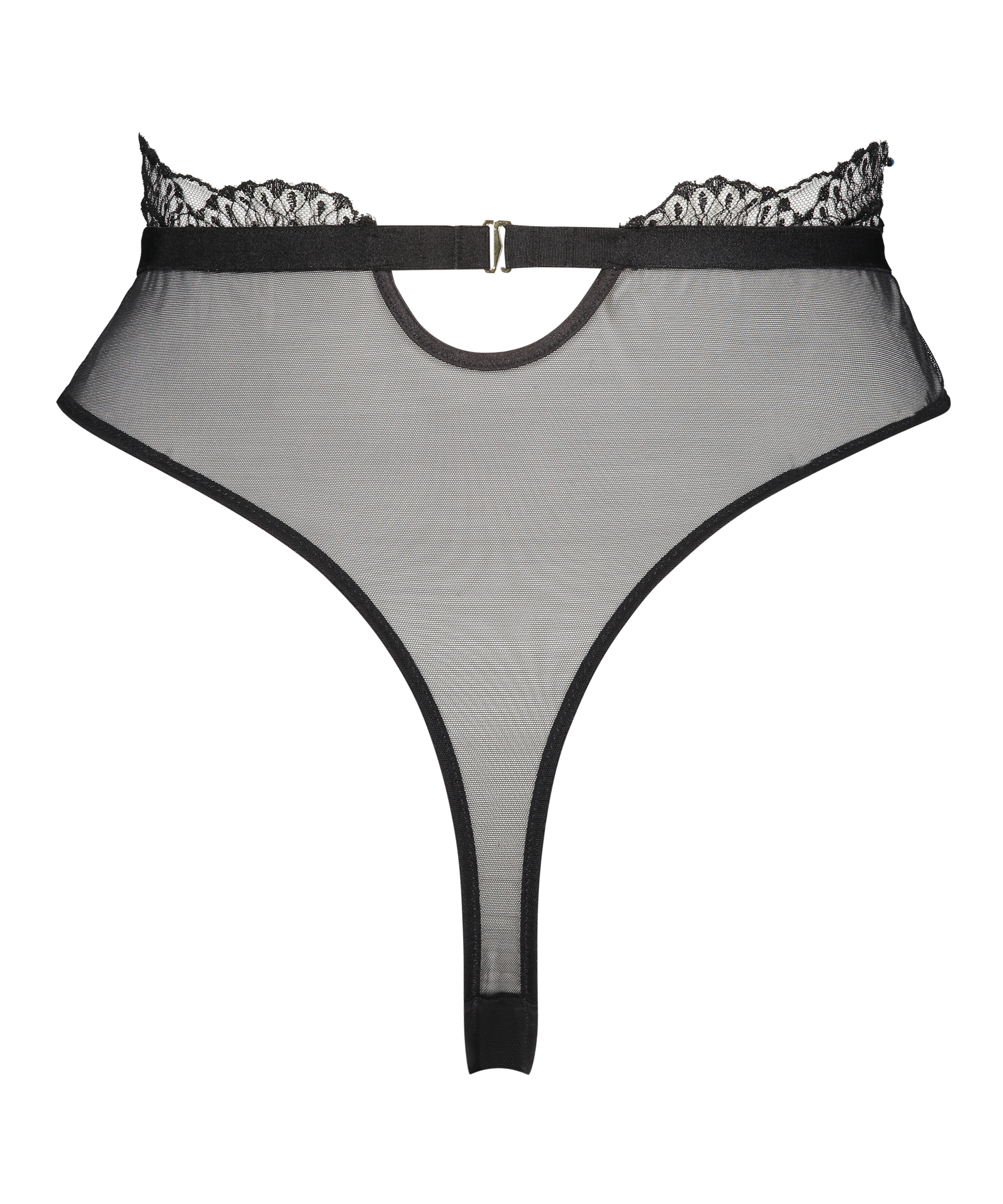 Highleg g-streng Akira, Svart, main